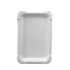 Plat carton Blanc 9x15 cm - 250 pcs